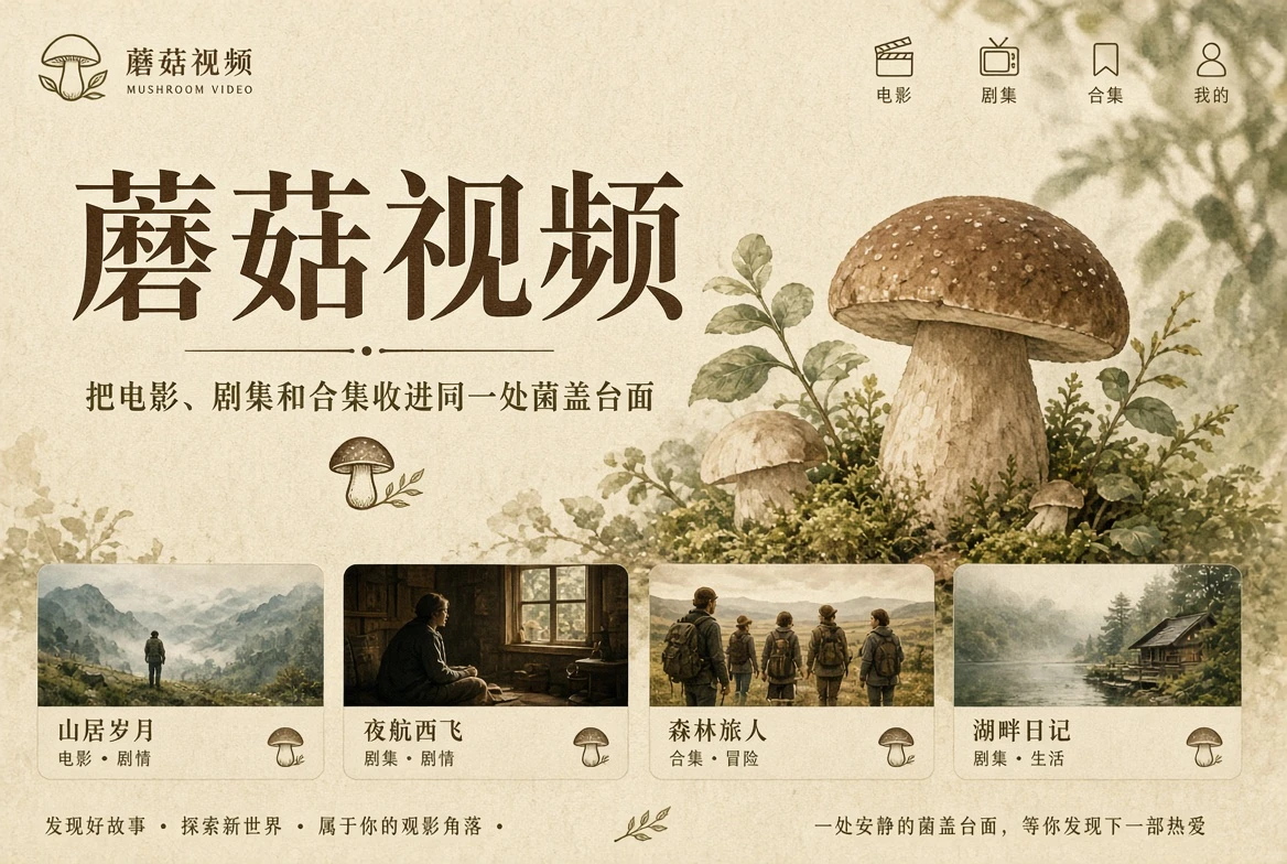 蘑菇视频内容导览封面